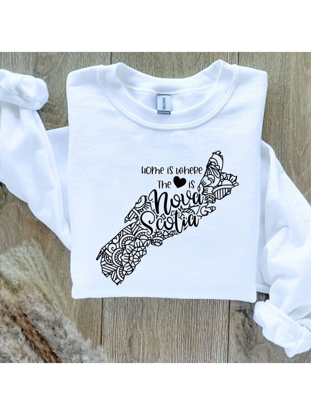 Home Is Where The Heart Is Canadian Provinces Sweatshirt - Nova Scotia